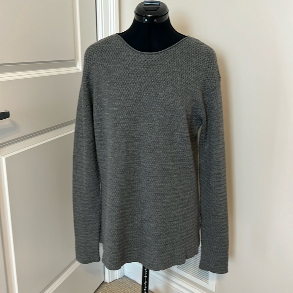 Eileen Fisher Gray Crew Neck Sweater